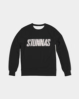 STUNNAS Black Handcrafted French Terry Crewneck Pullover