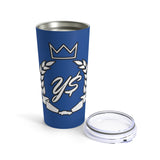 Y$ Crown & Wreath Tumbler 20oz (Blue)