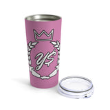 Y$ Crown & Wreath Tumbler 20oz (Pink)