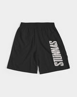 STUNNAS Black Handcrafted Jogger Shorts