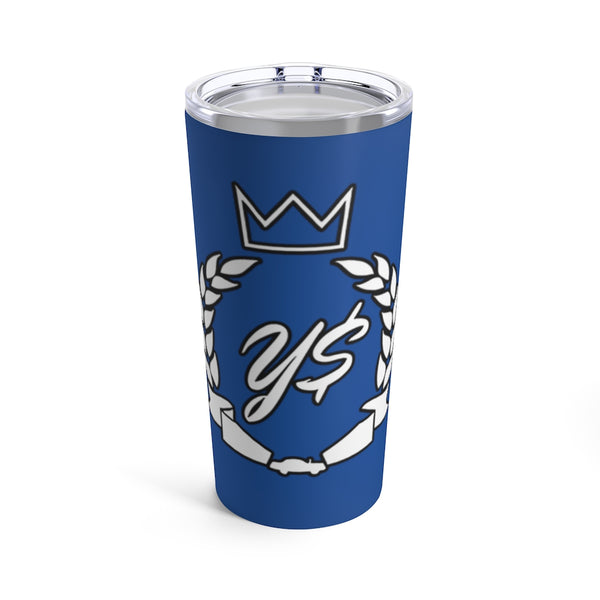 Y$ Crown & Wreath Tumbler 20oz (Blue)