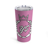 Y$ Crown & Wreath Tumbler 20oz (Pink)