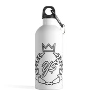 Y$ Crown & Wreath Stainless Steel Water Bottle