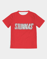 STUNNAS Varsity Red Handcrafted Kids Tee